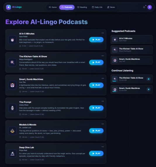 Al-Lingo(Duolingo for AI Literacy) – screenshot 4