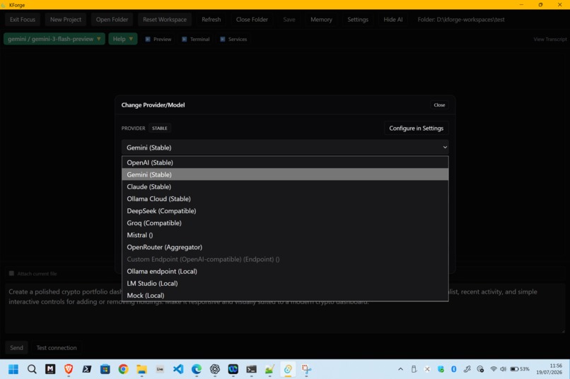 KForge – screenshot 13