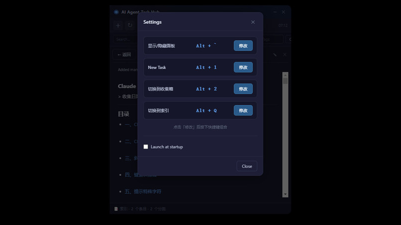 AI Agent Task Hub – screenshot 2