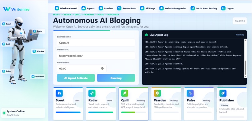 Writemize – screenshot 2