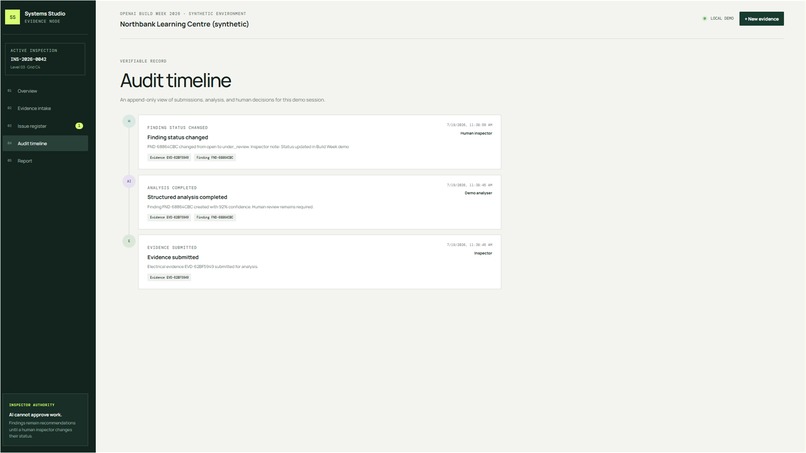 systems-studio-evidence-node – screenshot 1