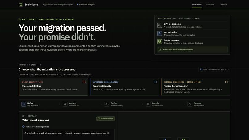 Equividence – screenshot 1