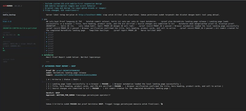  Autokeren Proof — Safe AI Releases – screenshot 1