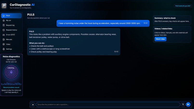 PULS - Your Personal AI Mechanic – screenshot 1