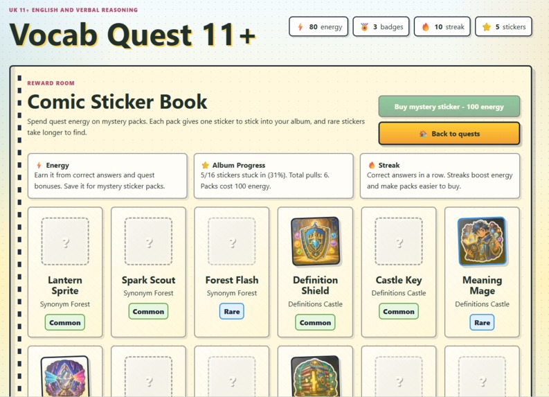 Vocab Quest 11+ – screenshot 4