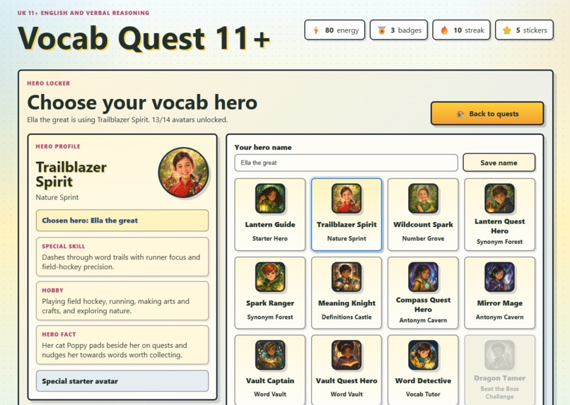 Vocab Quest 11+ – screenshot 7