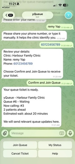 yQueue — Smart Virtual Queue via Telegram – screenshot 7