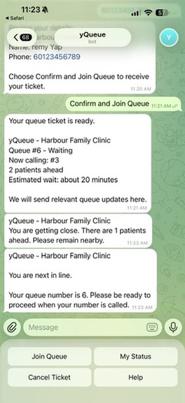 yQueue — Smart Virtual Queue via Telegram – screenshot 10