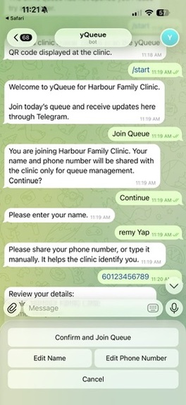 yQueue — Smart Virtual Queue via Telegram – screenshot 6
