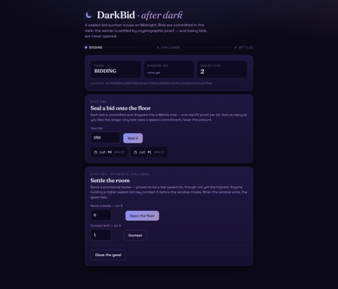 Darkbid – screenshot 1
