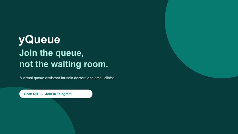 yQueue — Smart Virtual Queue via Telegram – screenshot 1
