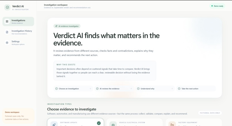 Verdict AI – screenshot 1