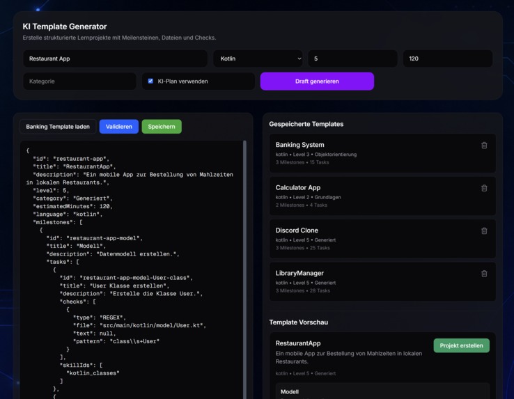 KI Coding Adaptive AI-Powered Learning Platform – screenshot 4