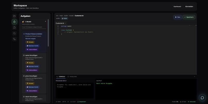 KI Coding Adaptive AI-Powered Learning Platform – screenshot 5