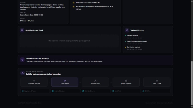 QuotePilot AI – screenshot 2