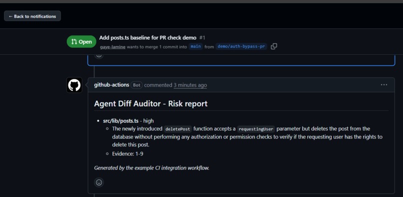 Agent Diff Auditor – screenshot 3