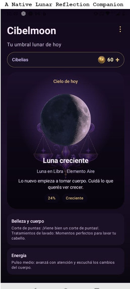 Cibelmoon: Lunar Reflection Companion – screenshot 1
