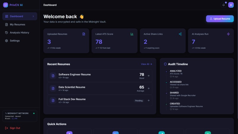 PrivCV AI – screenshot 1