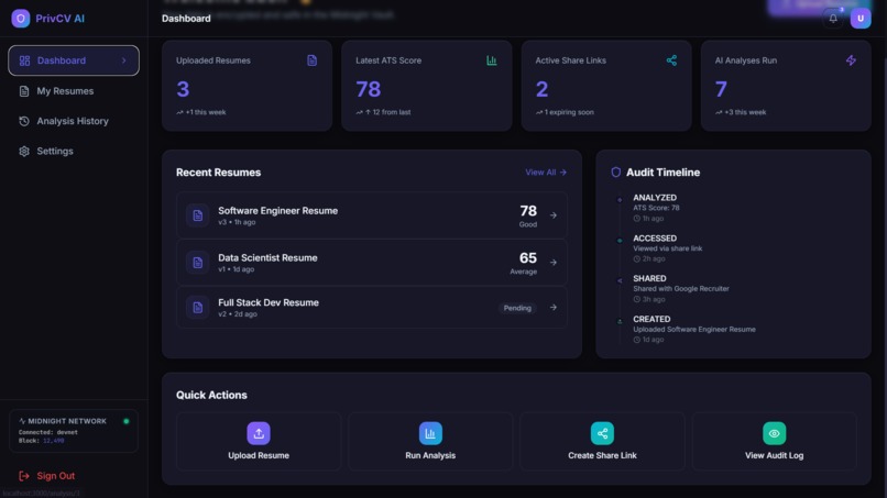 PrivCV AI – screenshot 2