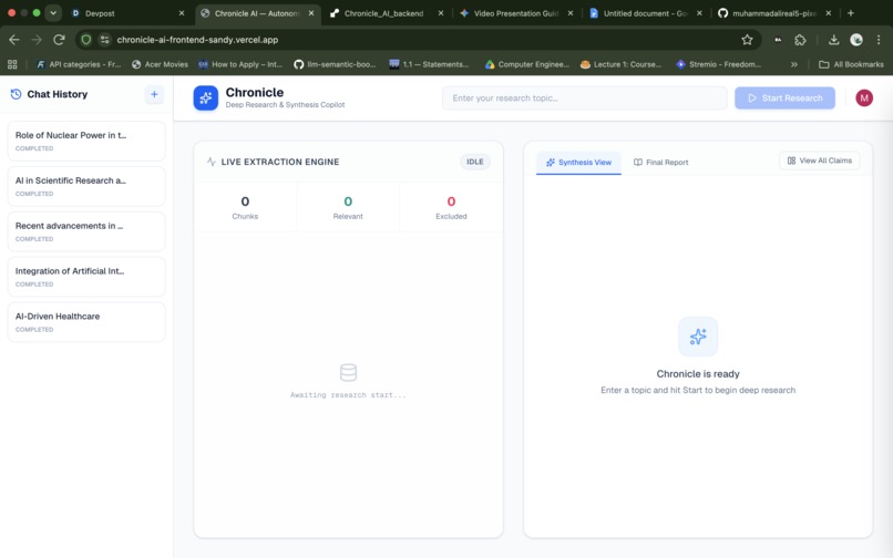 Chronicle AI – screenshot 1