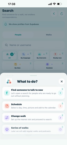 STRIDAMI — AI-guided voice walks – screenshot 1