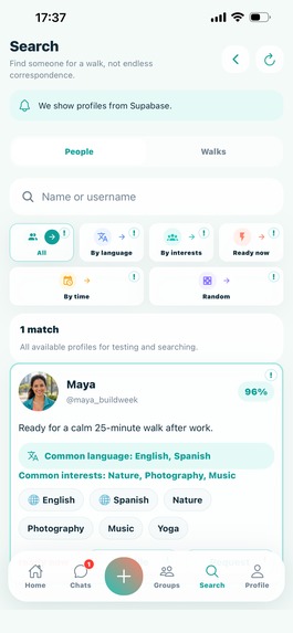 STRIDAMI — AI-guided voice walks – screenshot 4