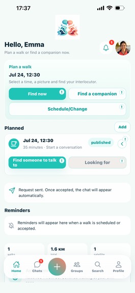 STRIDAMI — AI-guided voice walks – screenshot 7