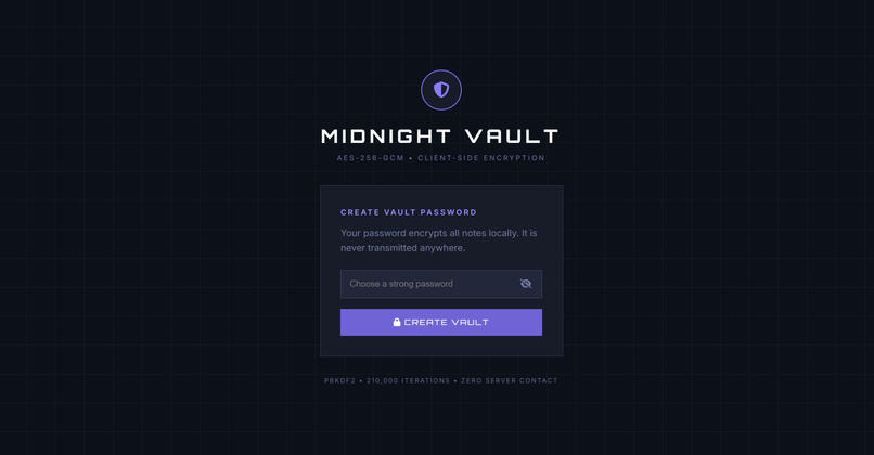 private_notes_vault – screenshot 1