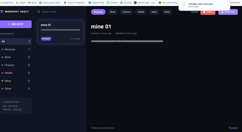 private_notes_vault – screenshot 5