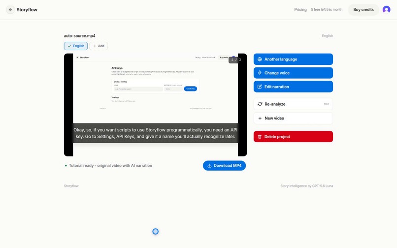 StoryFlow - screen recordings into narrated tutorials – screenshot 3