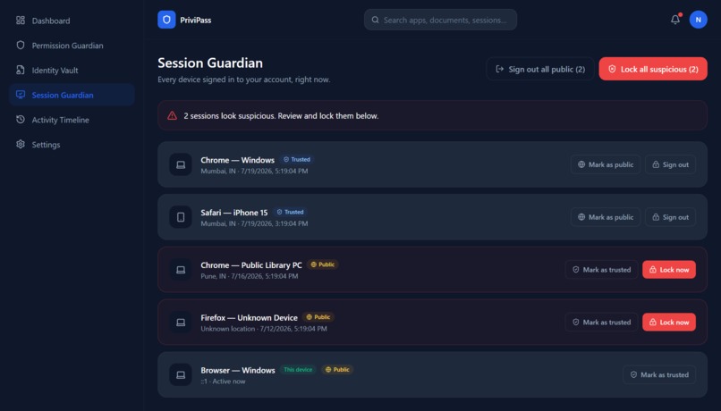 PriviPass – screenshot 5