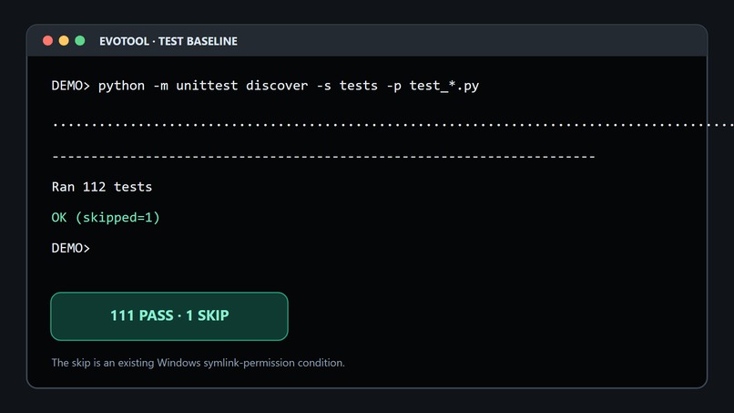 EVOTOOL: Traceable Evolution – screenshot 1