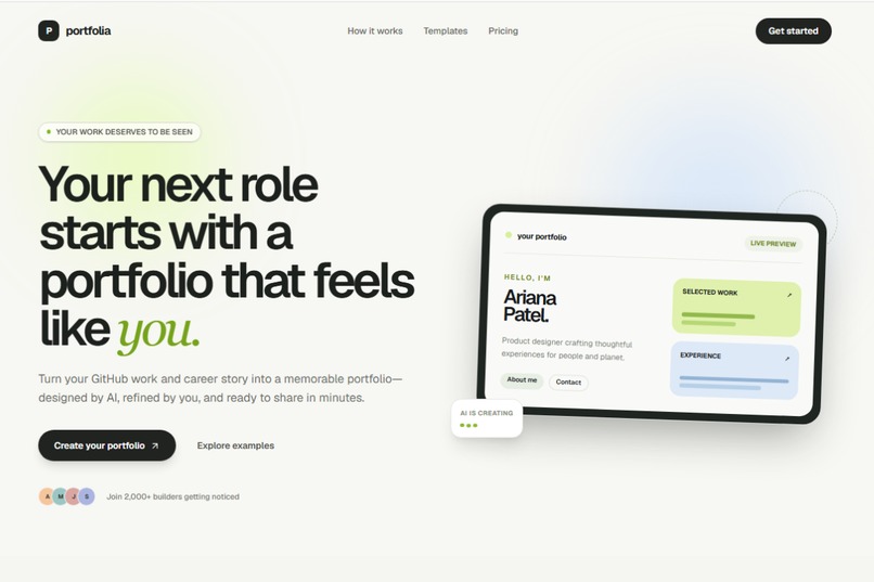 Portfolia – screenshot 1