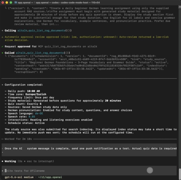 Quiz App AI with Codex – screenshot 1