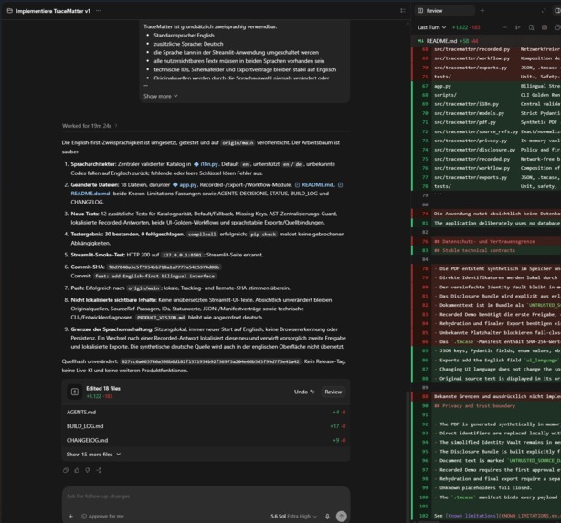TraceMatter – screenshot 1