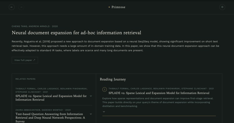 Primrose - Research Intelligence – screenshot 2