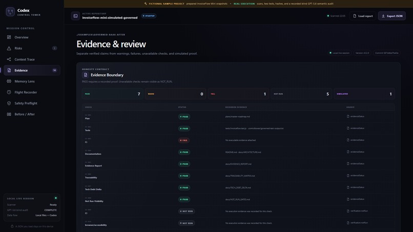 Codex Control Tower – screenshot 3