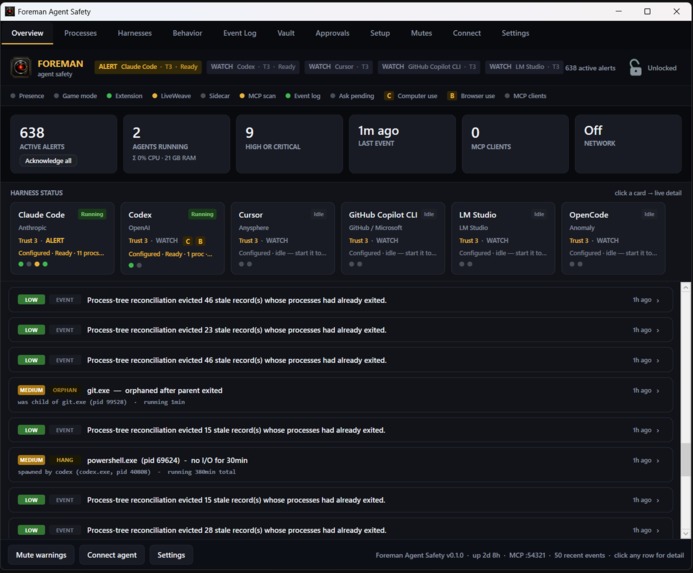 Foreman Agent Safety for Windows – screenshot 1