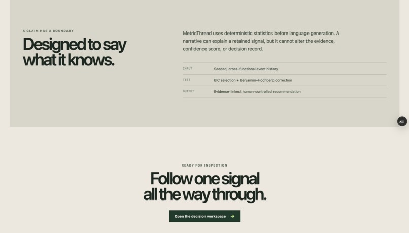 MetricThread – screenshot 1