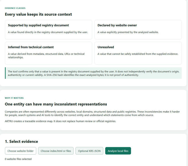 AKTRU Verified AI Identity Builder – screenshot 3