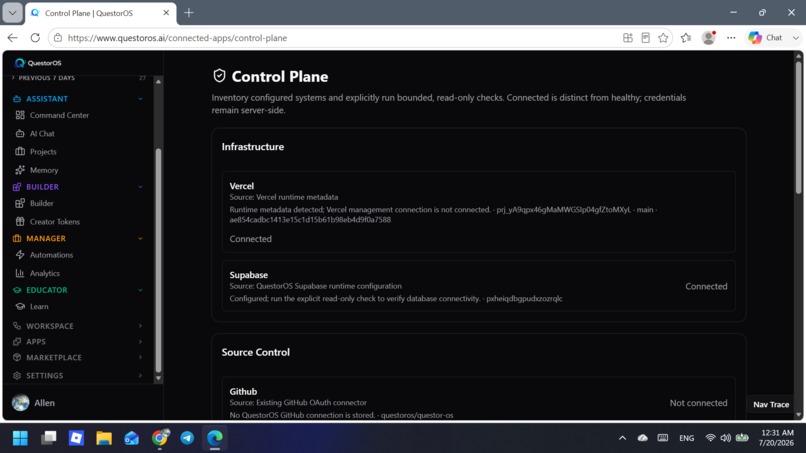 QuestorOS: AI Command Center – screenshot 6