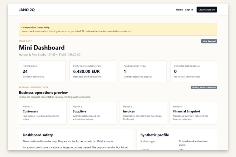 JANO 2Q — Accounting-Safe Commerce OS – screenshot 2