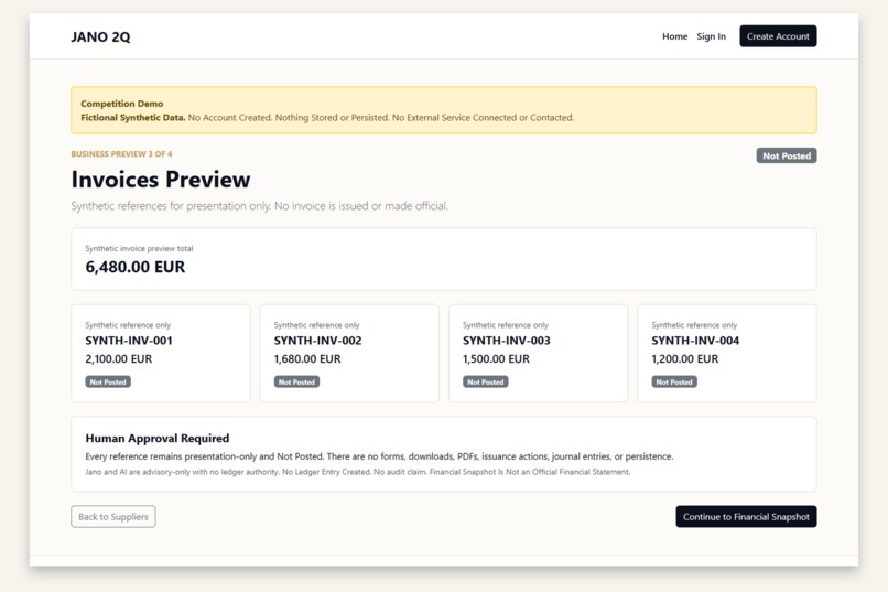 JANO 2Q — Accounting-Safe Commerce OS – screenshot 3