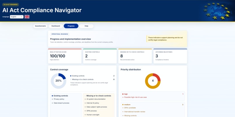 AI Act Compliance Navigator – screenshot 3