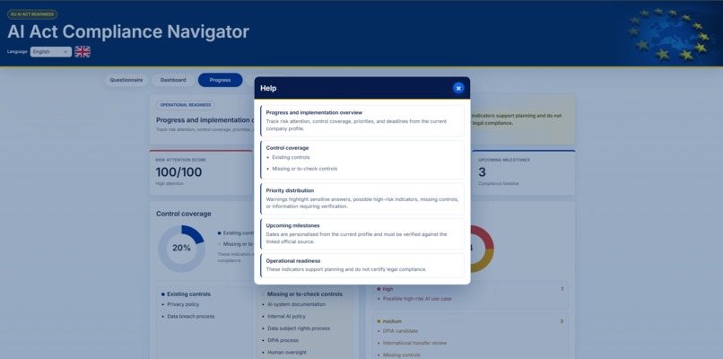 AI Act Compliance Navigator – screenshot 7