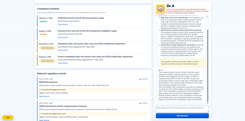 AI Act Compliance Navigator – screenshot 9