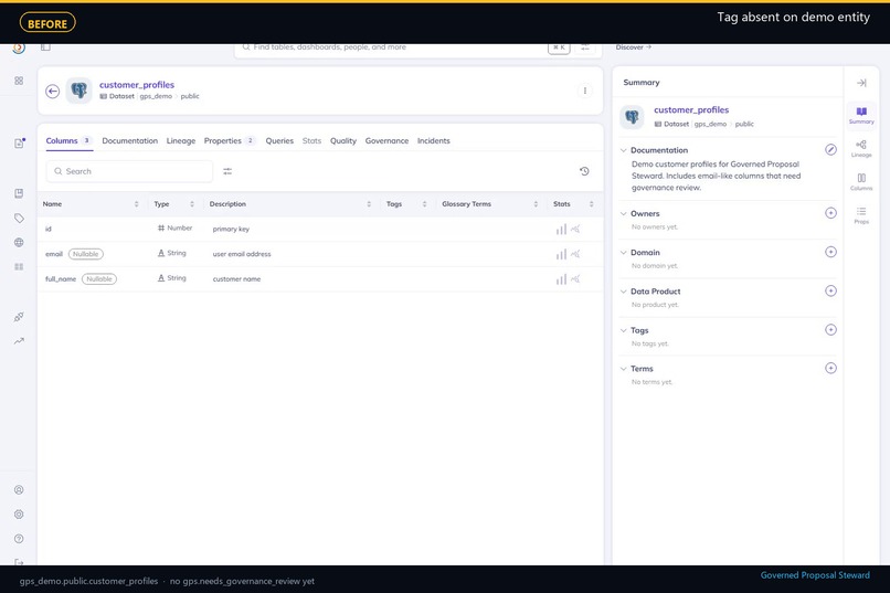 Governed Proposal Steward – screenshot 2