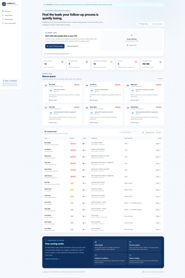 LeadRescue AI – screenshot 2