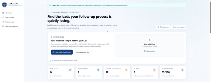 LeadRescue AI – screenshot 3