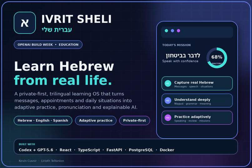 Ivrit Sheli — Adaptive Hebrew Learning OS – screenshot 1